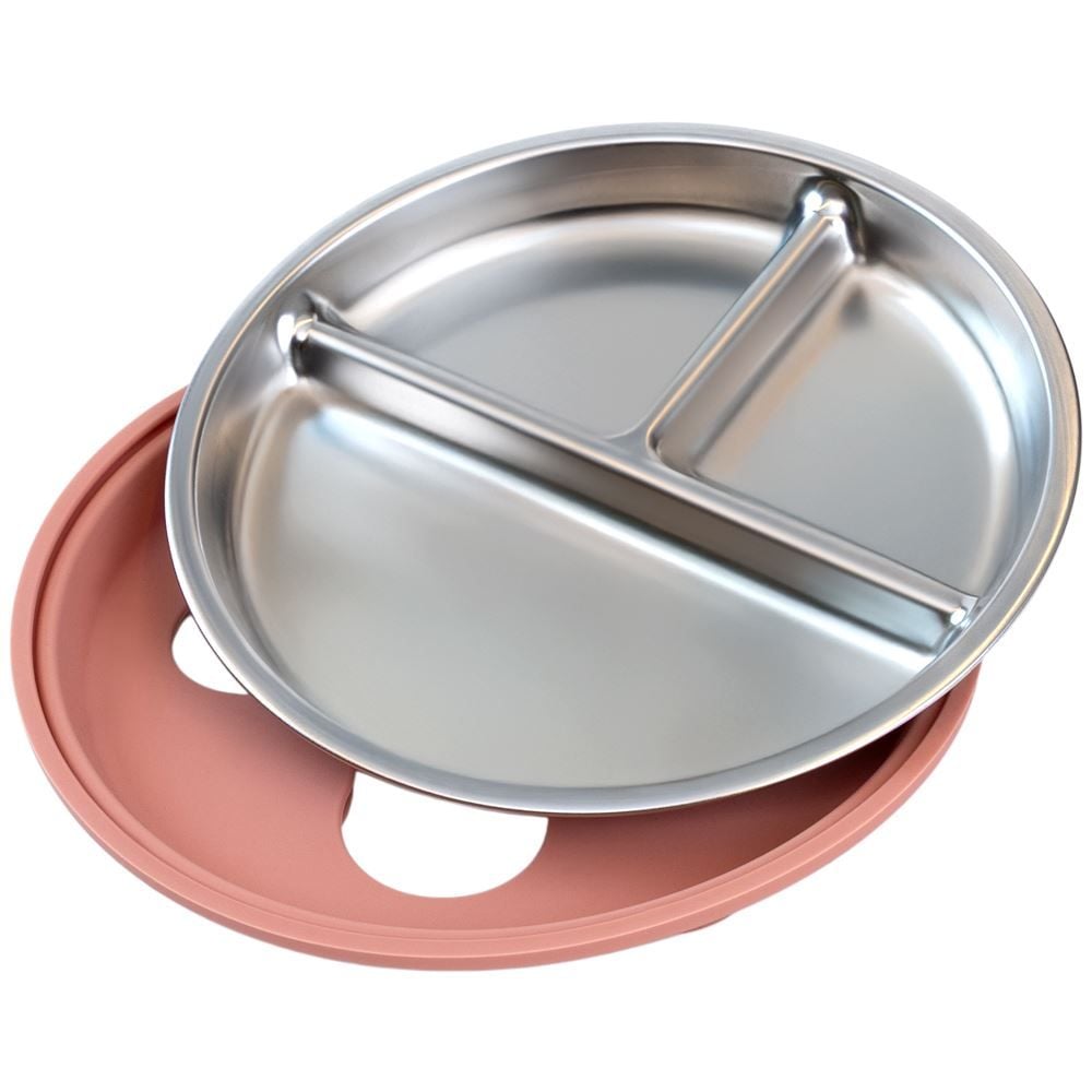 Pratinho em Aco Inoxidavel e Silicone Buba - ROSA