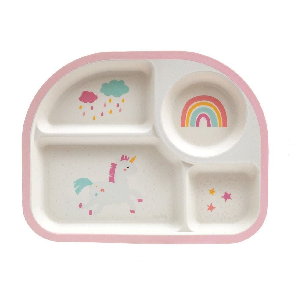 Prato com Divisórias Magic Buba - UNICORNIO
