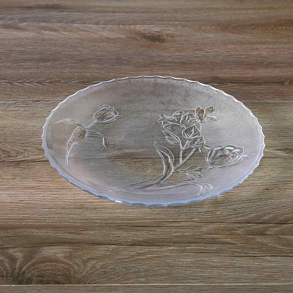 Prato De Bolo Bella Fiore Havan Casa 30 Cm - Transparente