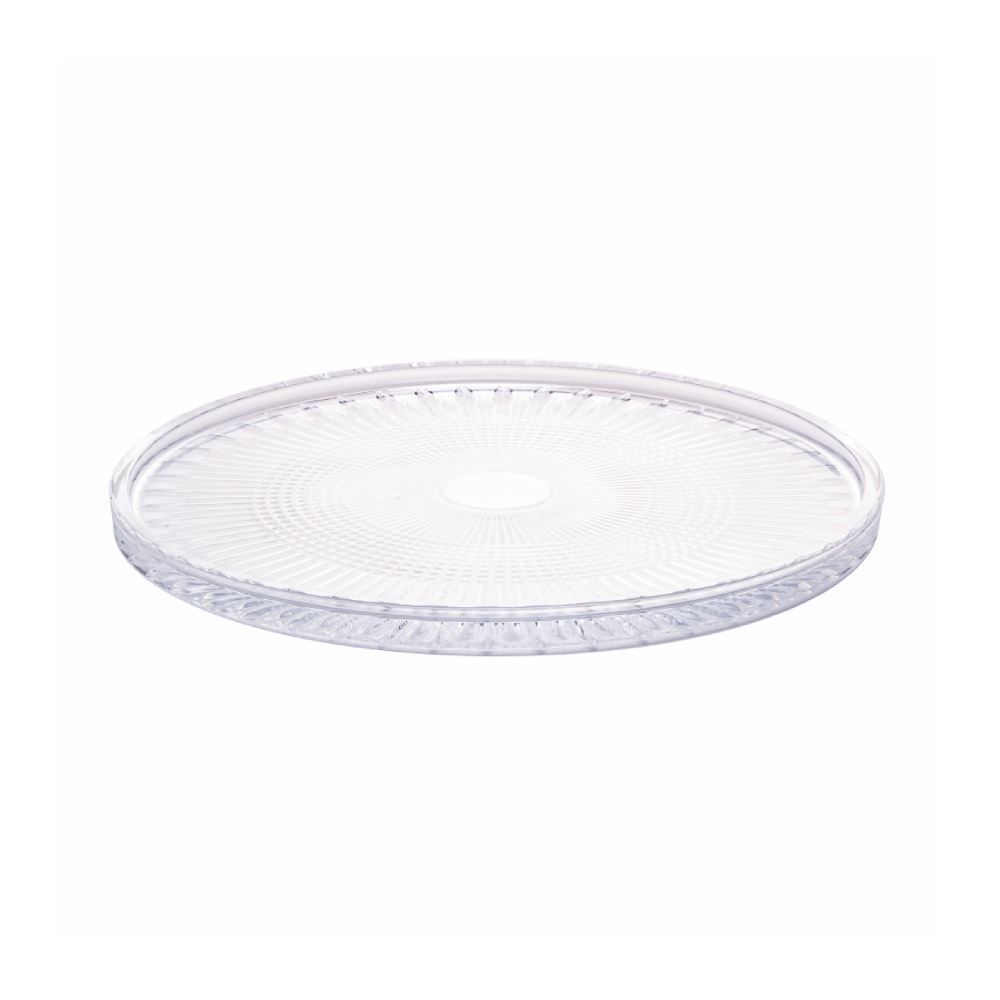Prato De Bolo Queen Wolff 32 Cm - Transparente