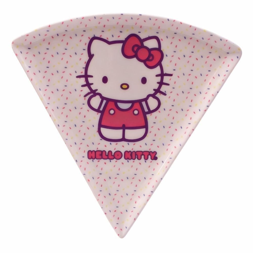 Prato de Pizza Melamina Hello Kitty 22Cm Sanrio