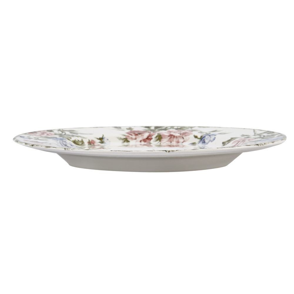 Prato De Sobremesa Cerâmica Romântica 2 Havan Casa By Alleanza - 19,5cm