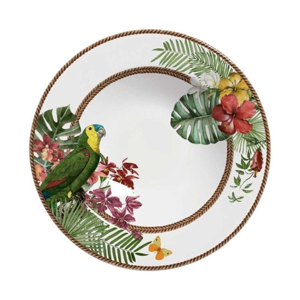 Prato Fundo Cerâmica Alleanza 24Cm - Tropico