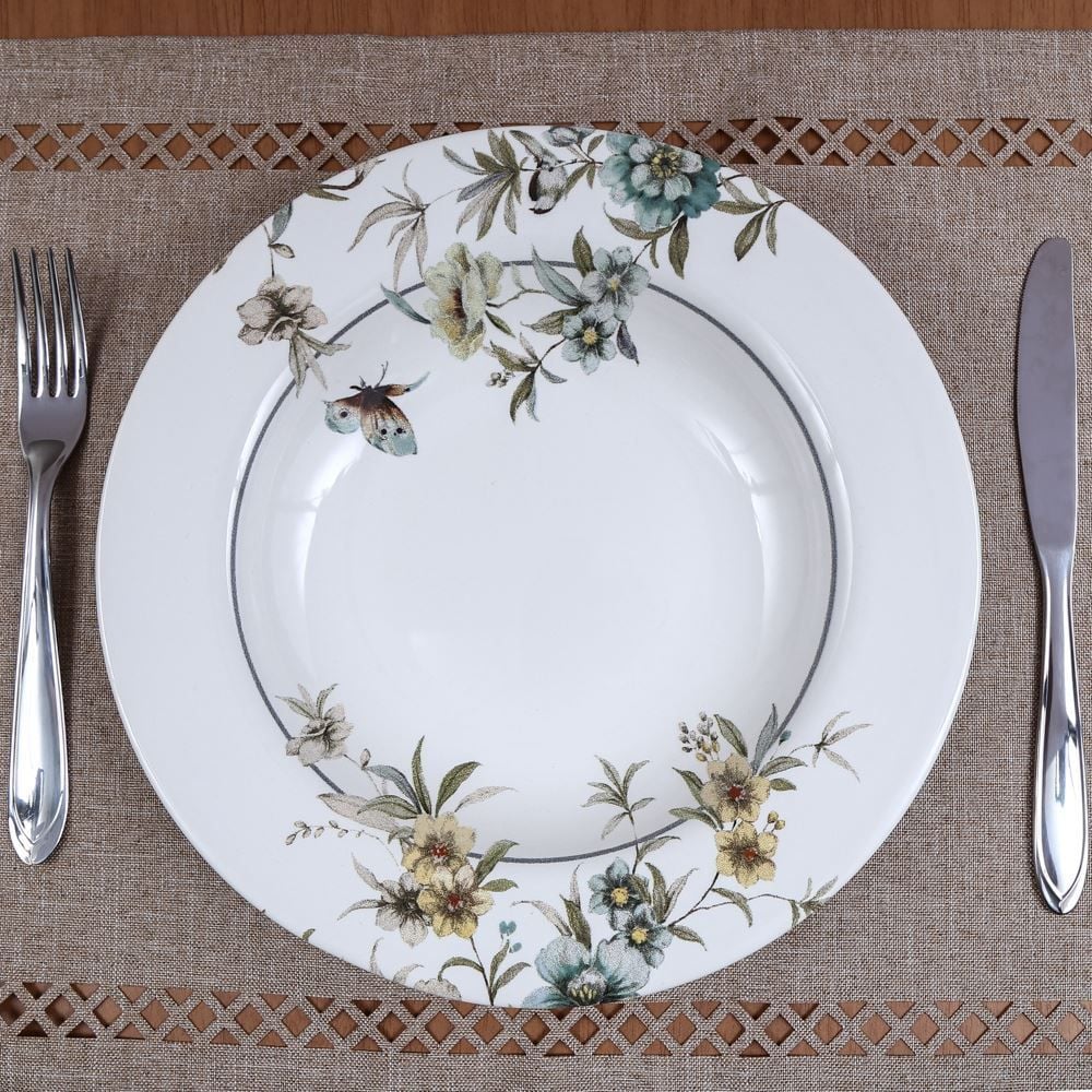 Prato Fundo Blue Garden Havan Casa - 24,5cm