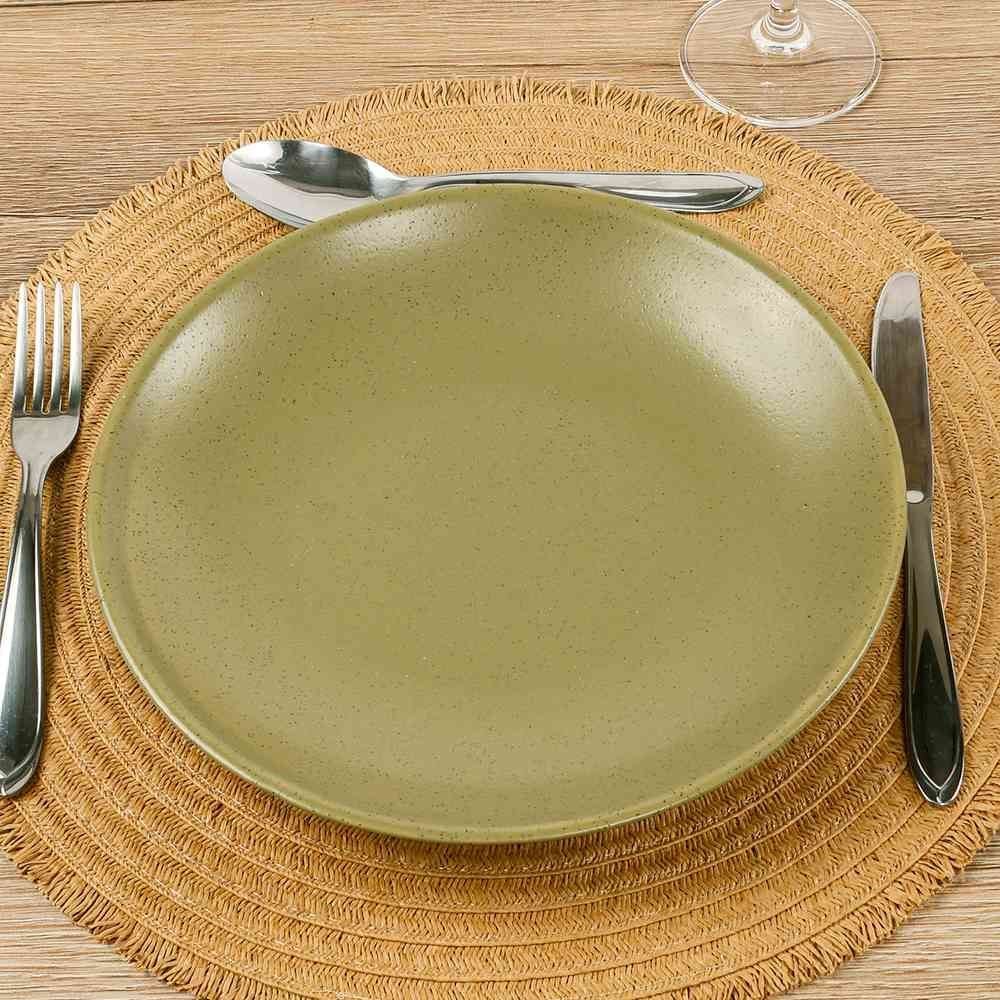 Prato Fundo Coupe Organic Olive Alleanza 25Cm - Cerâmica