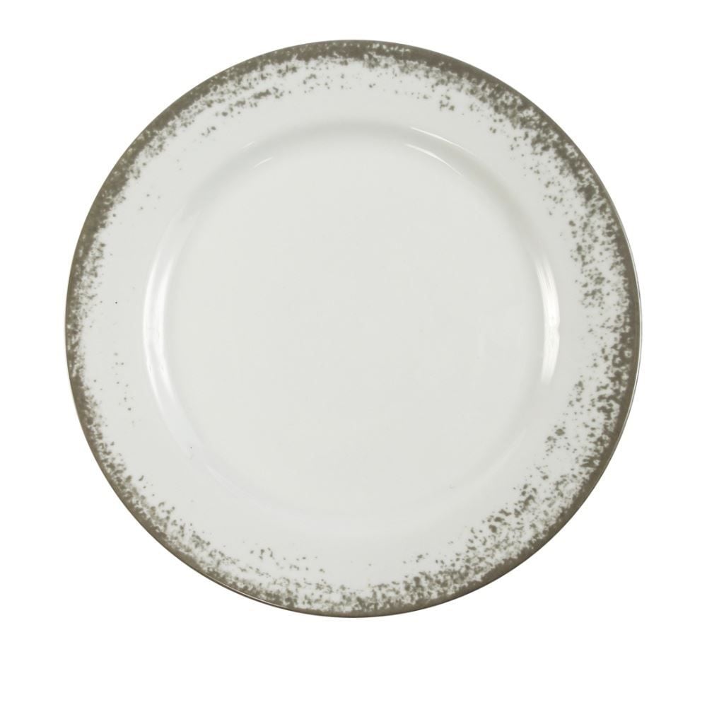 Prato Fundo De Porcelana Névoa Cinza Schmidt - 23 cm