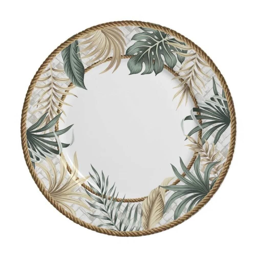 Prato Raso Acetinado Eudora Alleanza 28,5Cm - Cerâmica