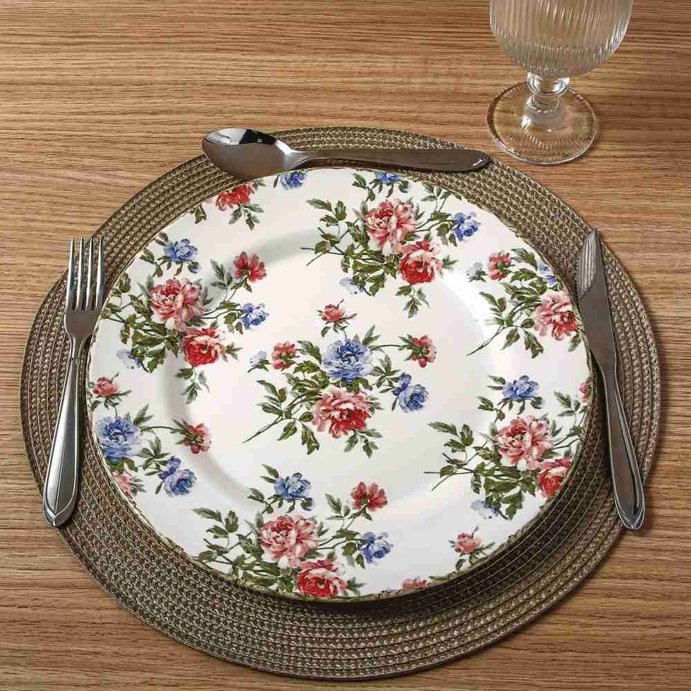 Prato Raso Cerâmica Romântica 2 Havan Casa By Alleanza - 28,5 cm