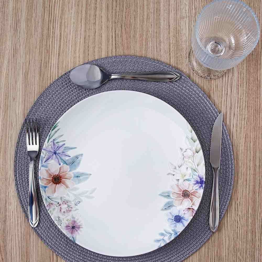 Prato Raso Floratta Tramontina 28Cm - Porcelana