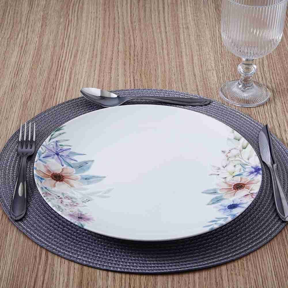 Prato Raso Floratta Tramontina 28Cm - Porcelana