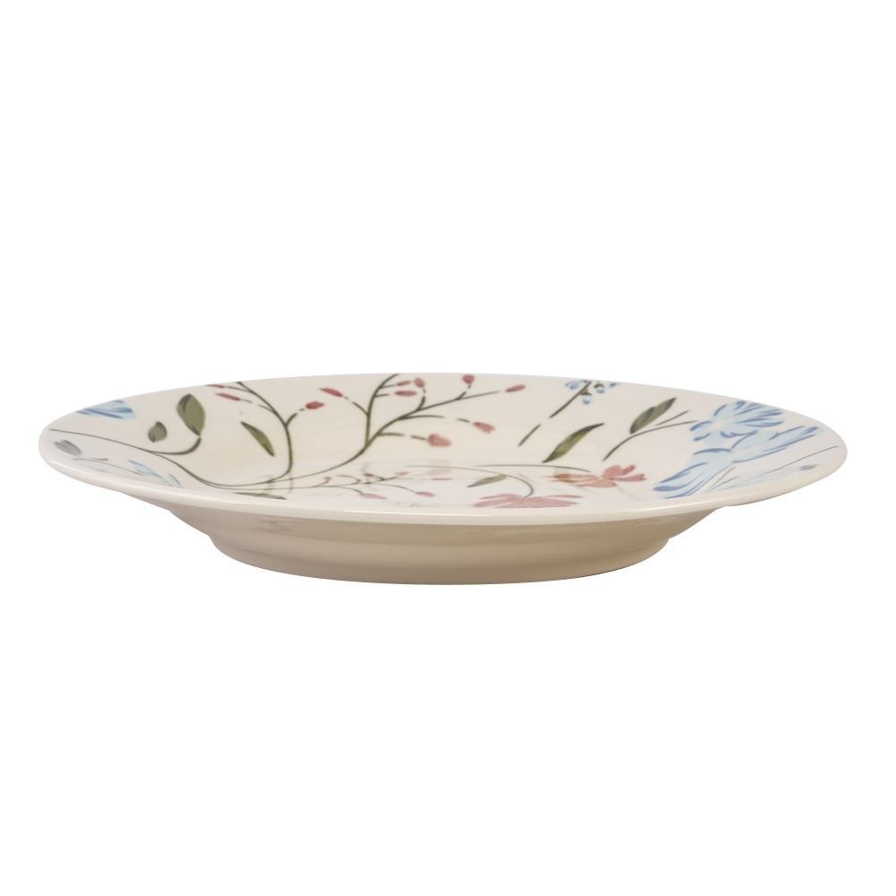 Prato Raso Mary Biona By Havan Casa 26Cm - Cerâmica Floral 