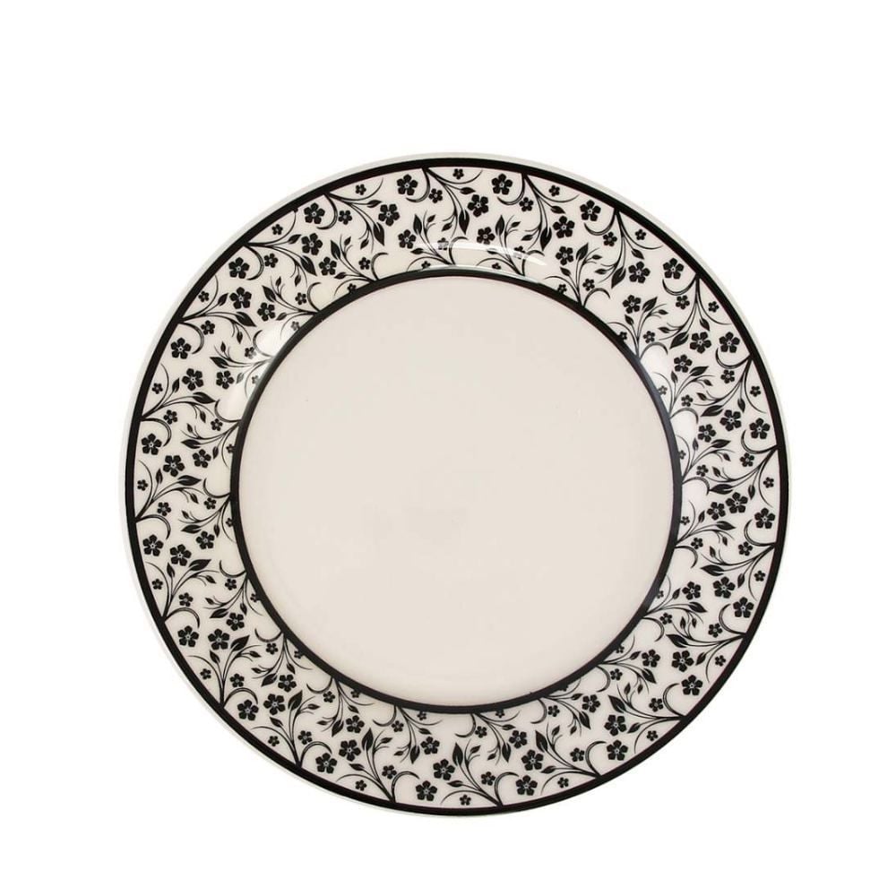 Prato De Sobremesa New Arabesco Biona By Havan Casa 18Cm - Cerâmica