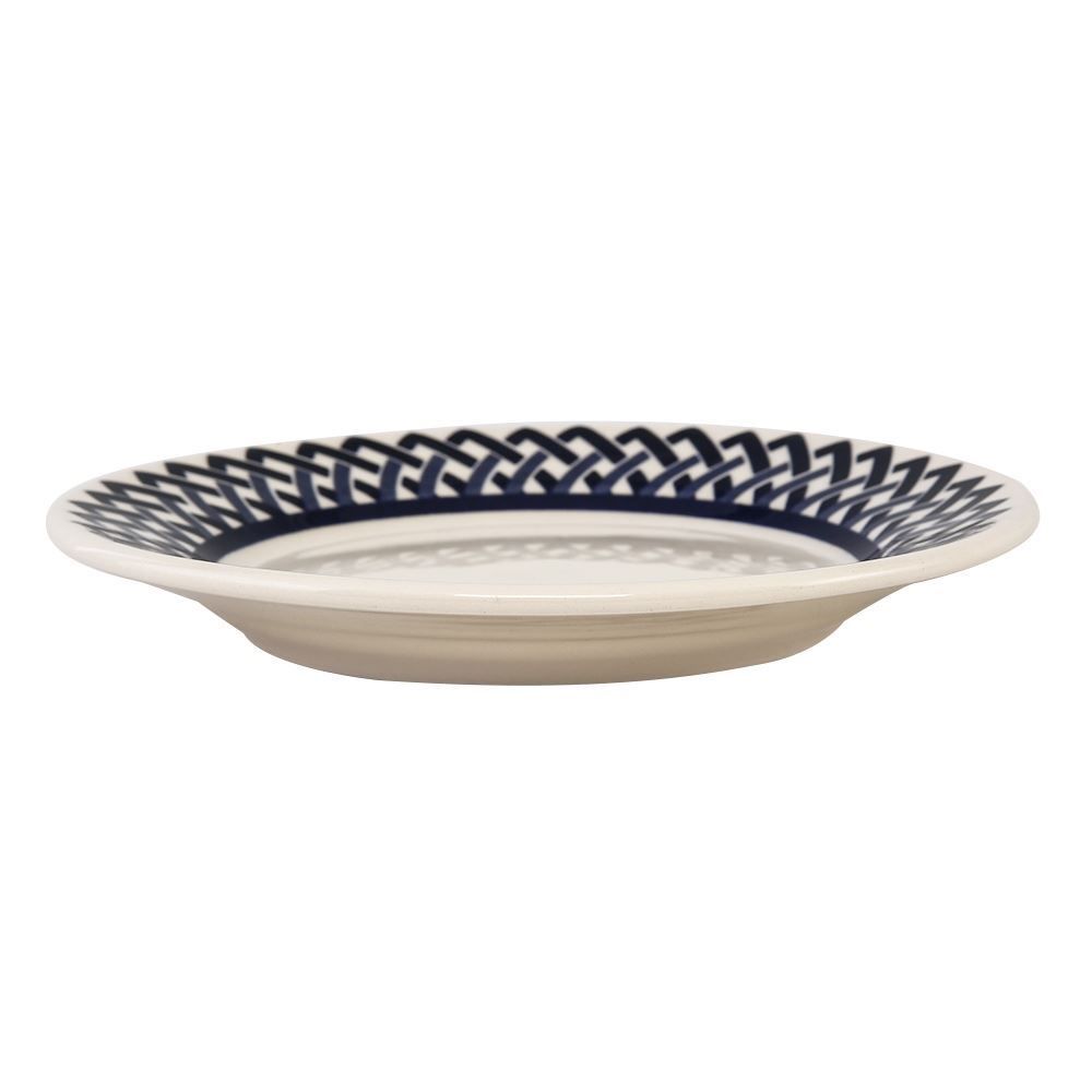 Prato De Sobremesa New Trama Blue Biona By Havan Casa 18Cm - Cerâmica