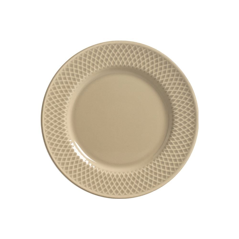 Prato Sobremesa Split 21Cm Alleanza - Taupe