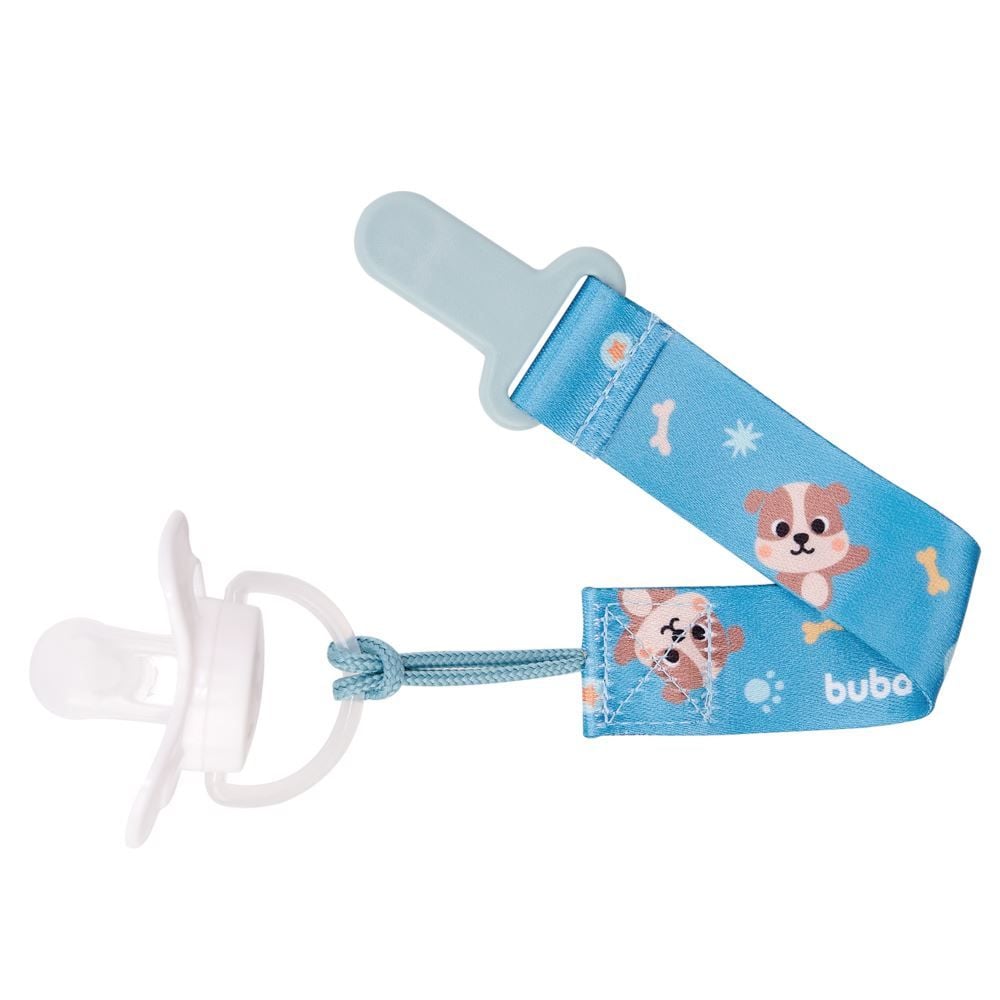 Prendedor de Chupeta Buba Zoo Buba - CACHORRO AZUL