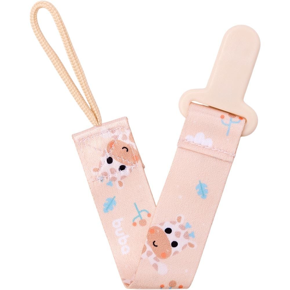 Prendedor de Chupeta Buba Zoo Buba - GIRAFA ROSA