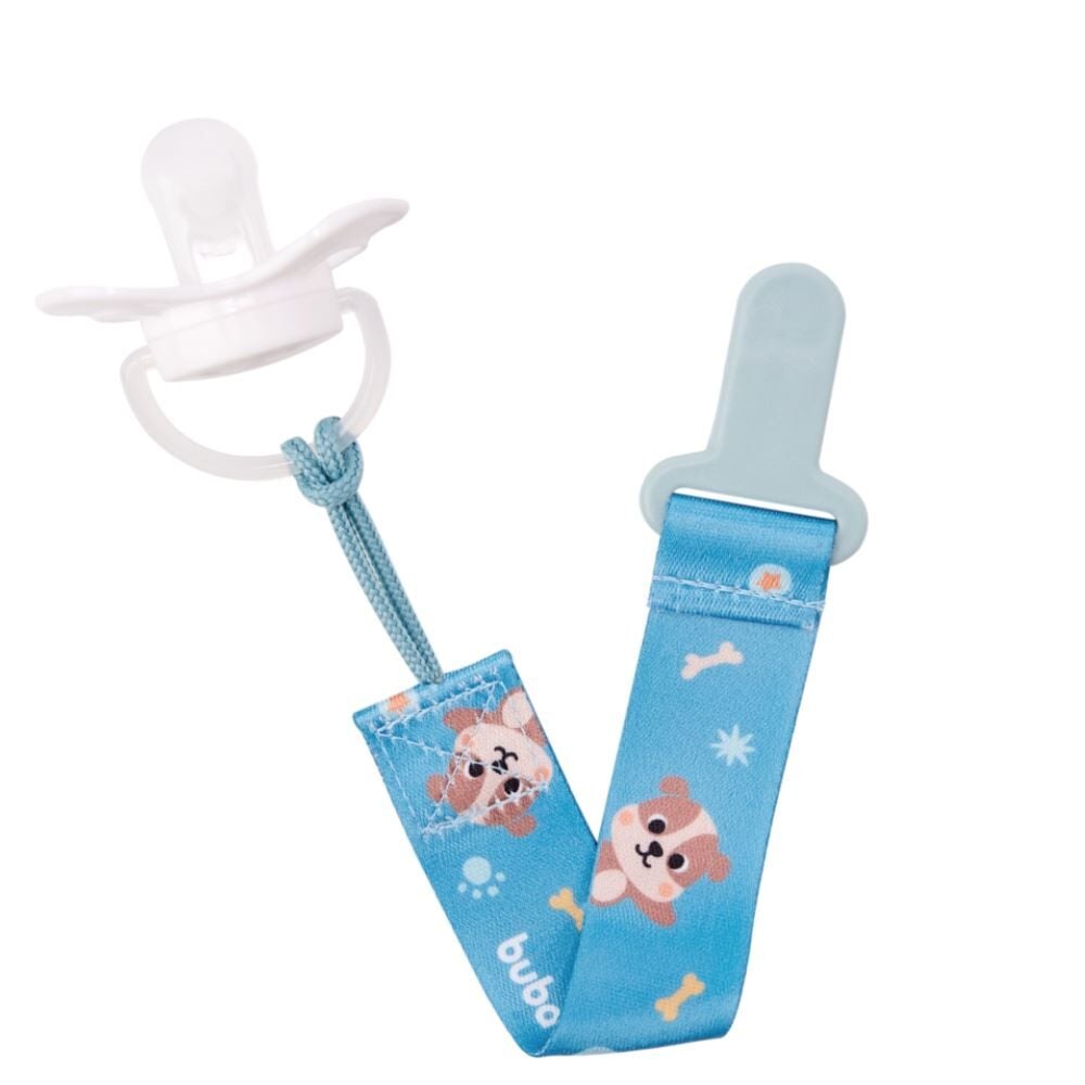 Prendedor de Chupeta Buba Zoo Buba - Cachorro Azul