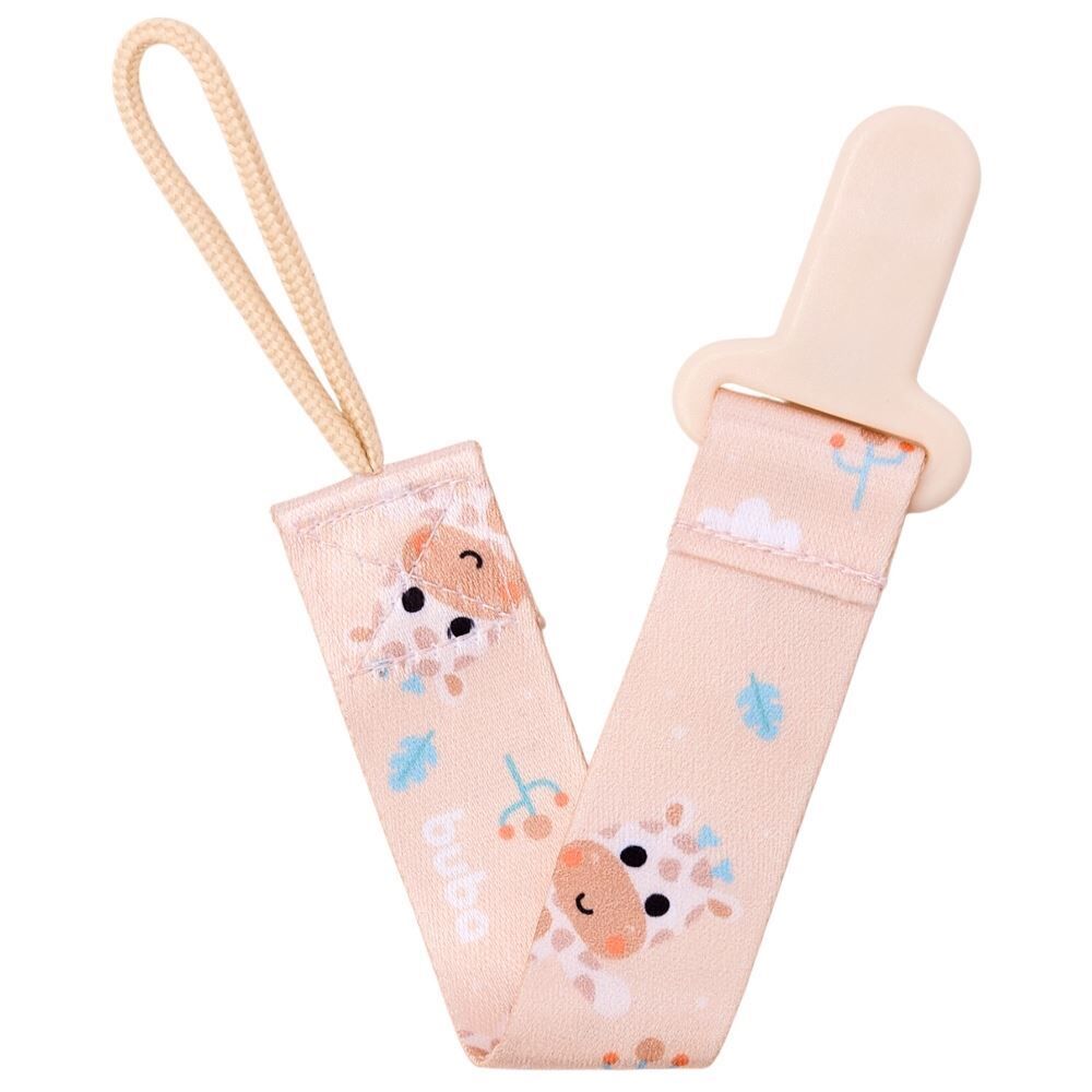 Prendedor de Chupeta Buba Zoo Buba - Girafa Rosa