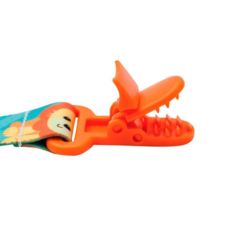Prendedor De Chupeta Animal Fun Buba - Leão