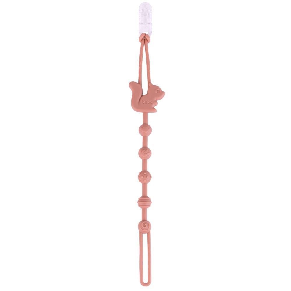 Prendedor de Chupeta em Silicone Cloudy Buba - ESQUILO