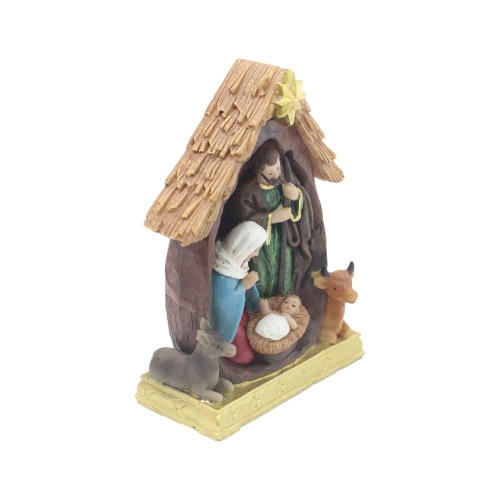 Presépio Decorativo De Natal Sagrada Família 10 Cm Havan Casa - Colorido