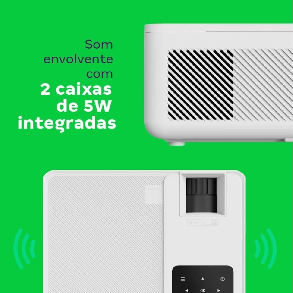 Projetor Intelbras Pfl5211 Full Hd Led 5200 Lúmens com Wi-Fi