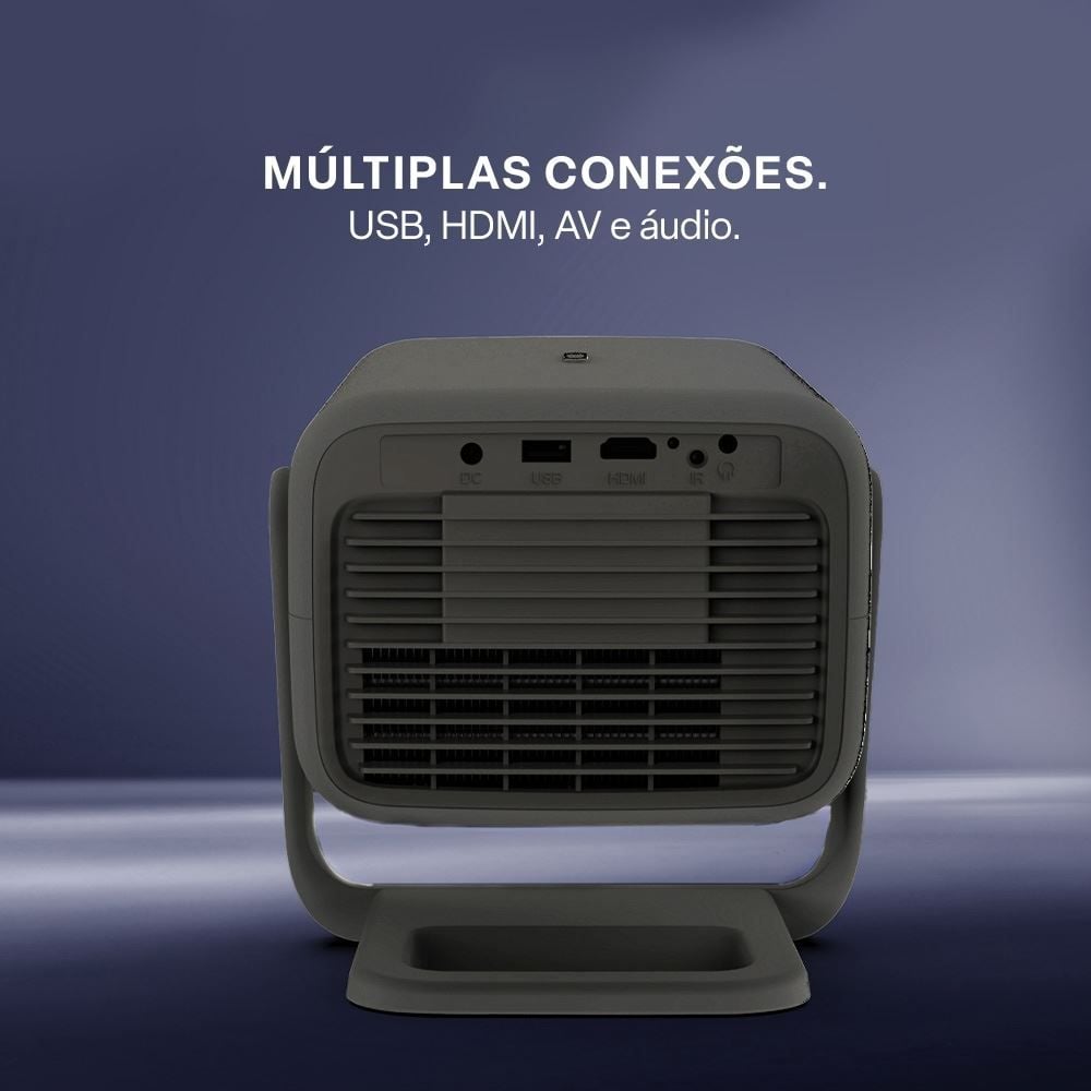 Projetor Smart Full Hd - Multi L Portátil Foco Eletrônico L Wi Fi Bt