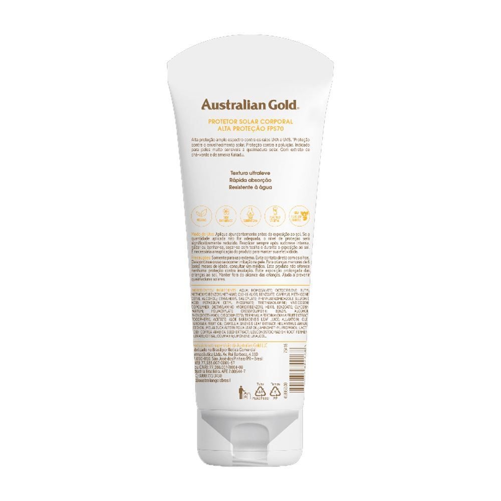 Protetor Corporal Fps 70 Australian Gold - 200g