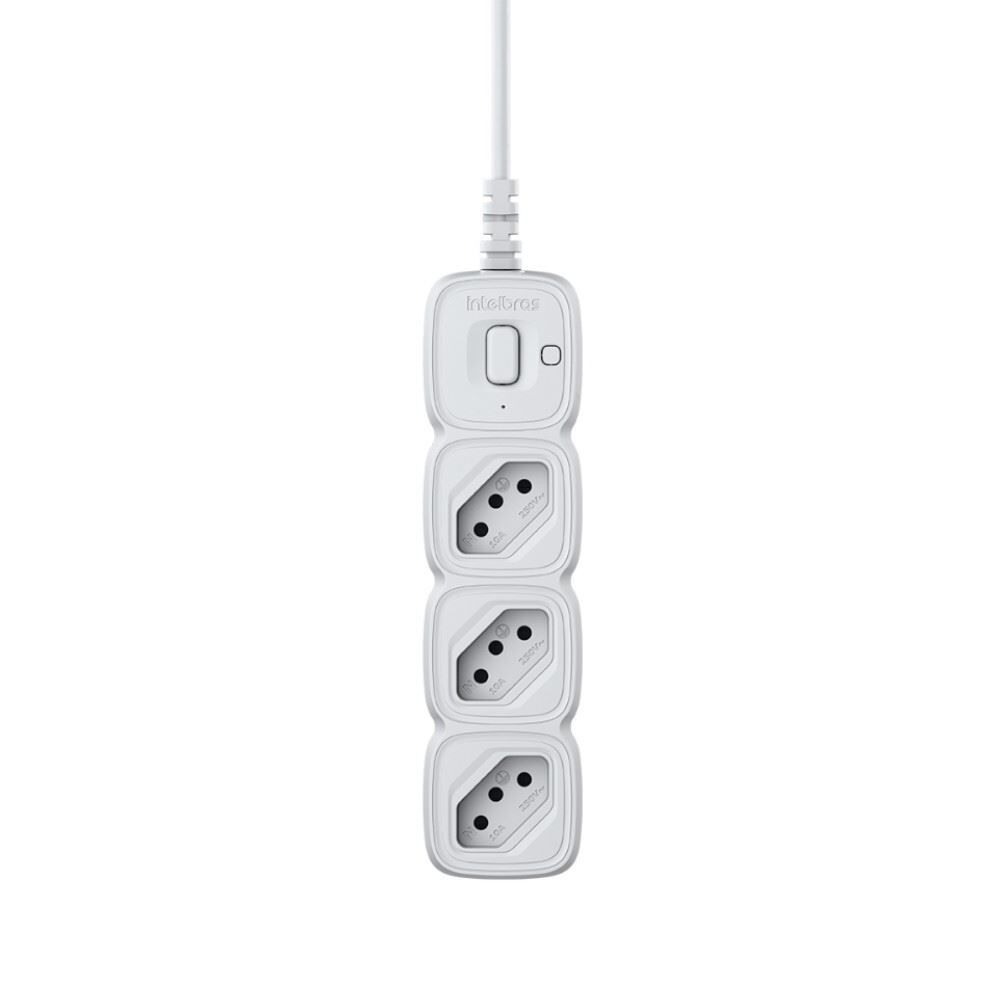 Protetor Eletrônico com 3 Tomadas Branco Intelbras