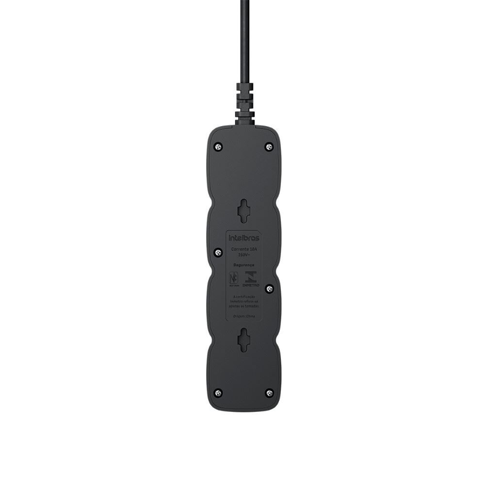 Protetor Eletrônico com 3 Tomadas Preto Intelbras