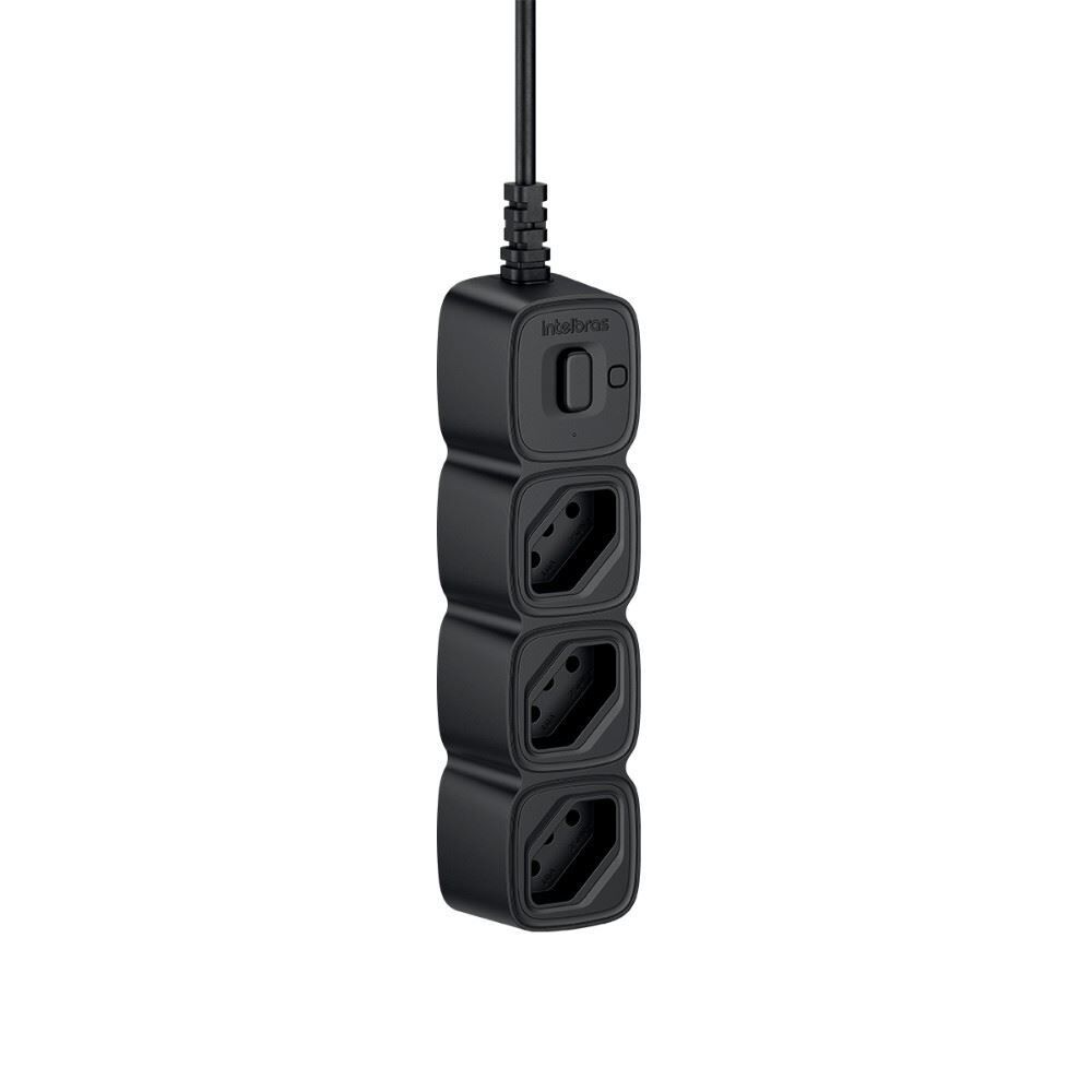 Protetor Eletrônico com 3 Tomadas Preto Intelbras