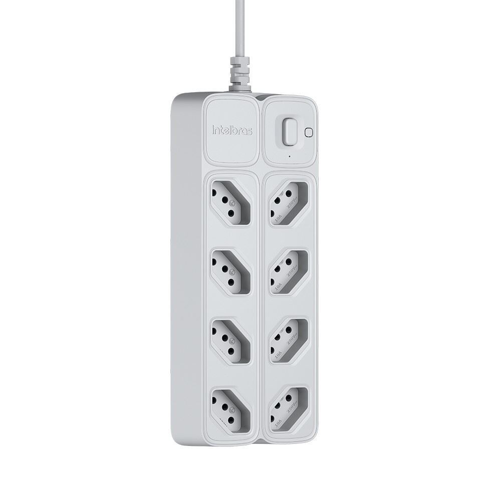 Protetor Eletrônico com 8 Tomadas Branco Intelbras
