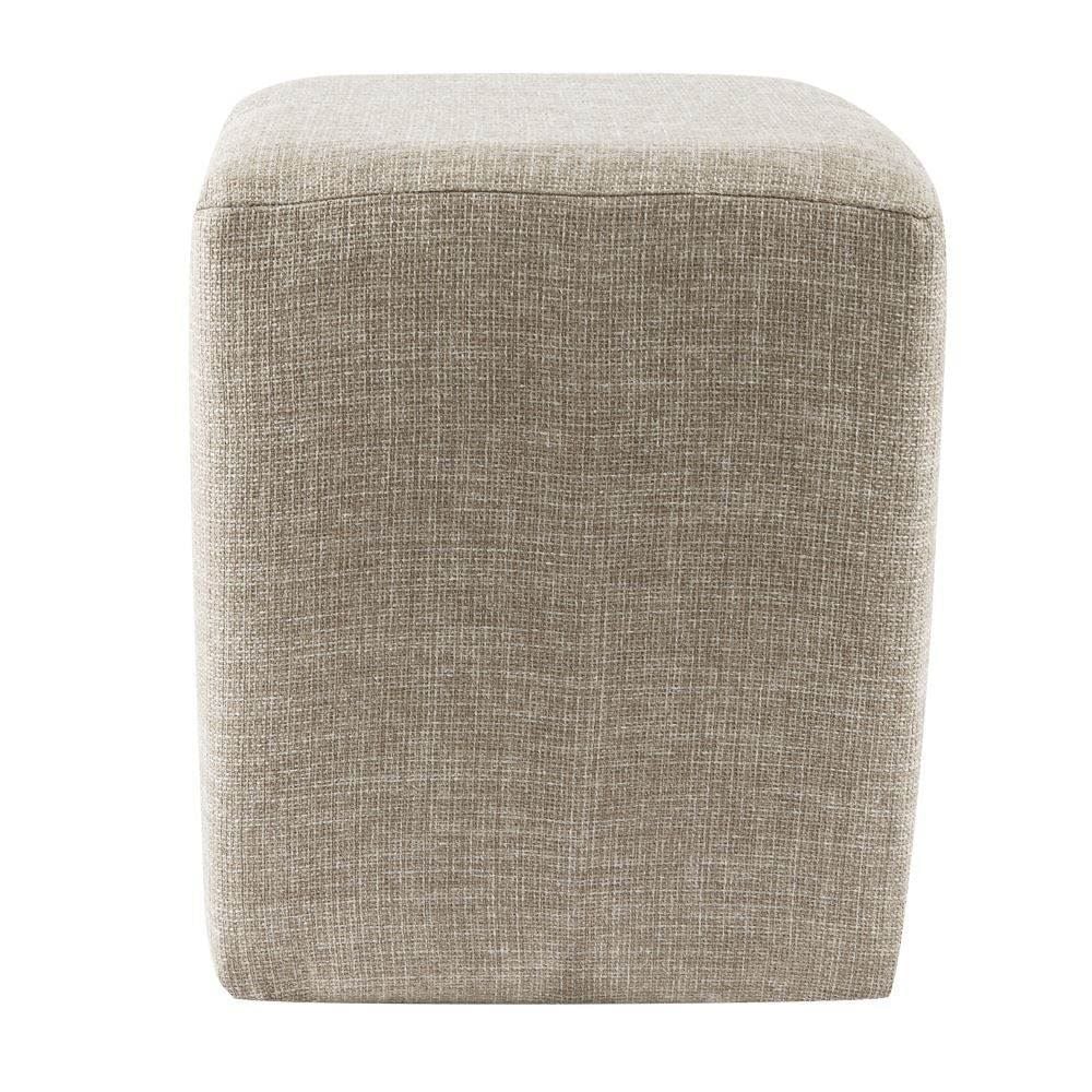 Puff Quadrado Decorativo Linho Havan Casa - Linho