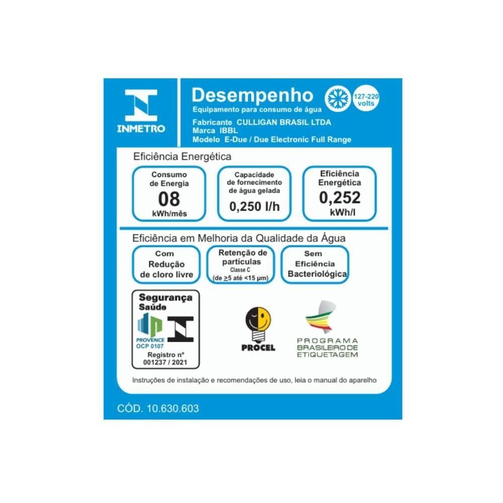 Purificador de Àgua Ibbl Due Electronic Branco - Full Range