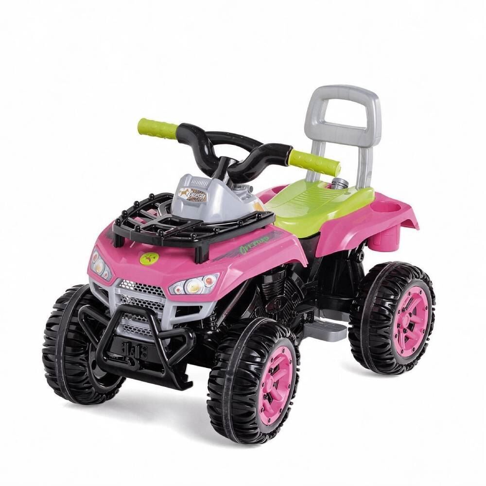 Quadriciclo Carro Cross Up Passeio e Pedal Calesita - Rosa
