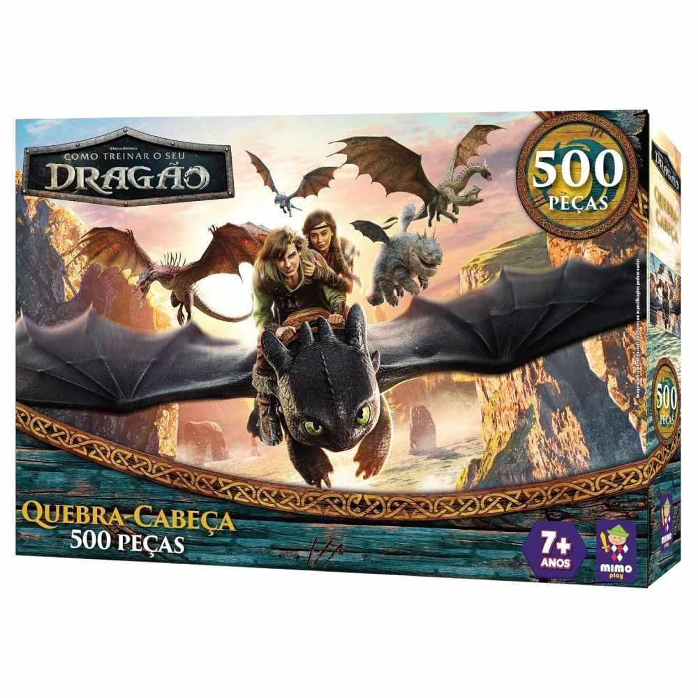 Quebra-Cabeça Como Treinar Seu Dragão 500 Peças Mimo Toys - 3010