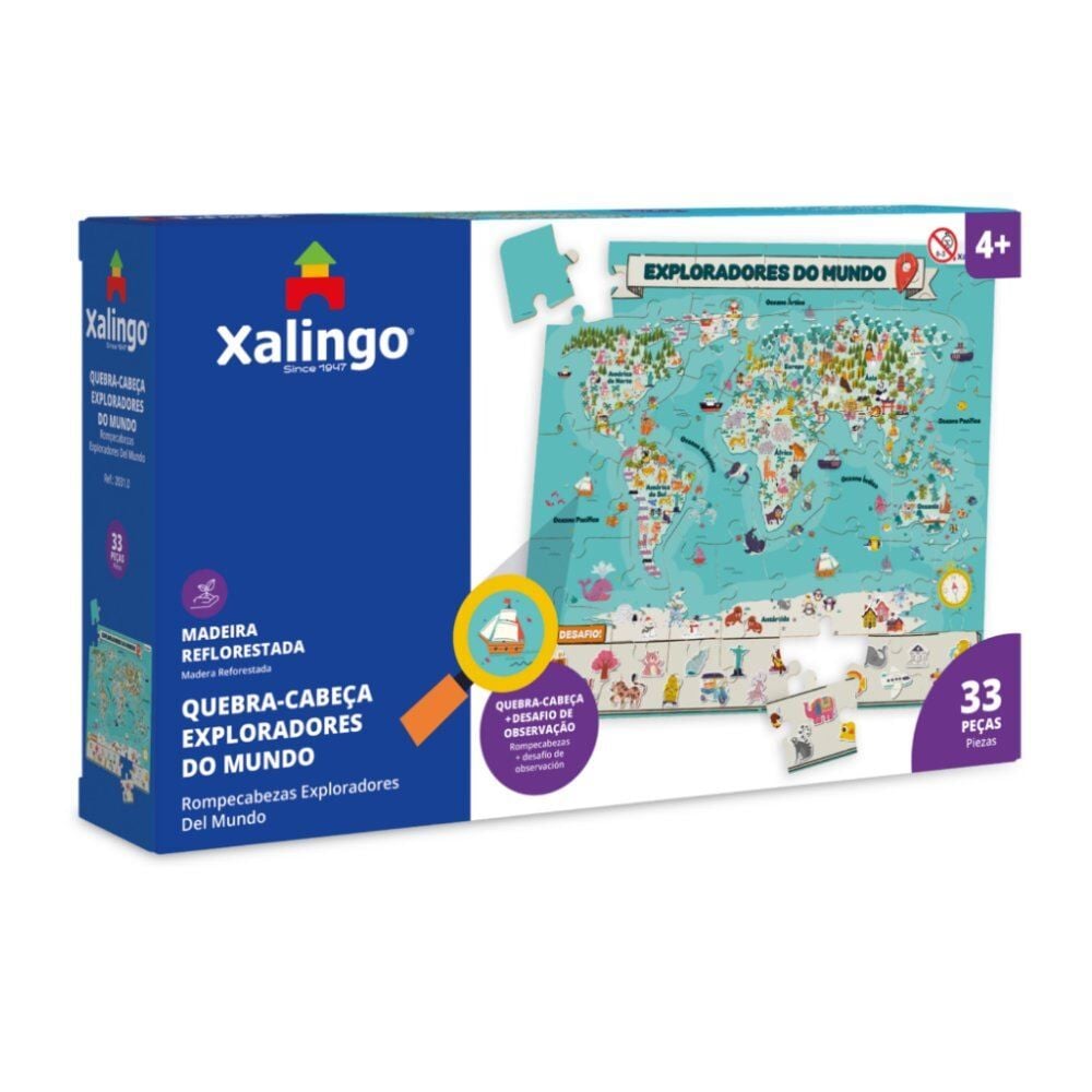 Quebra-Cabeça Exploradores do Mundo Xalingo - 33 peças