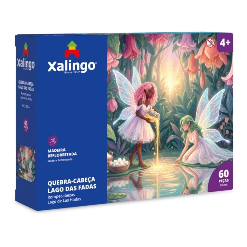 Quebra-Cabeça Lago das Fadas Xalingo 60 Peças