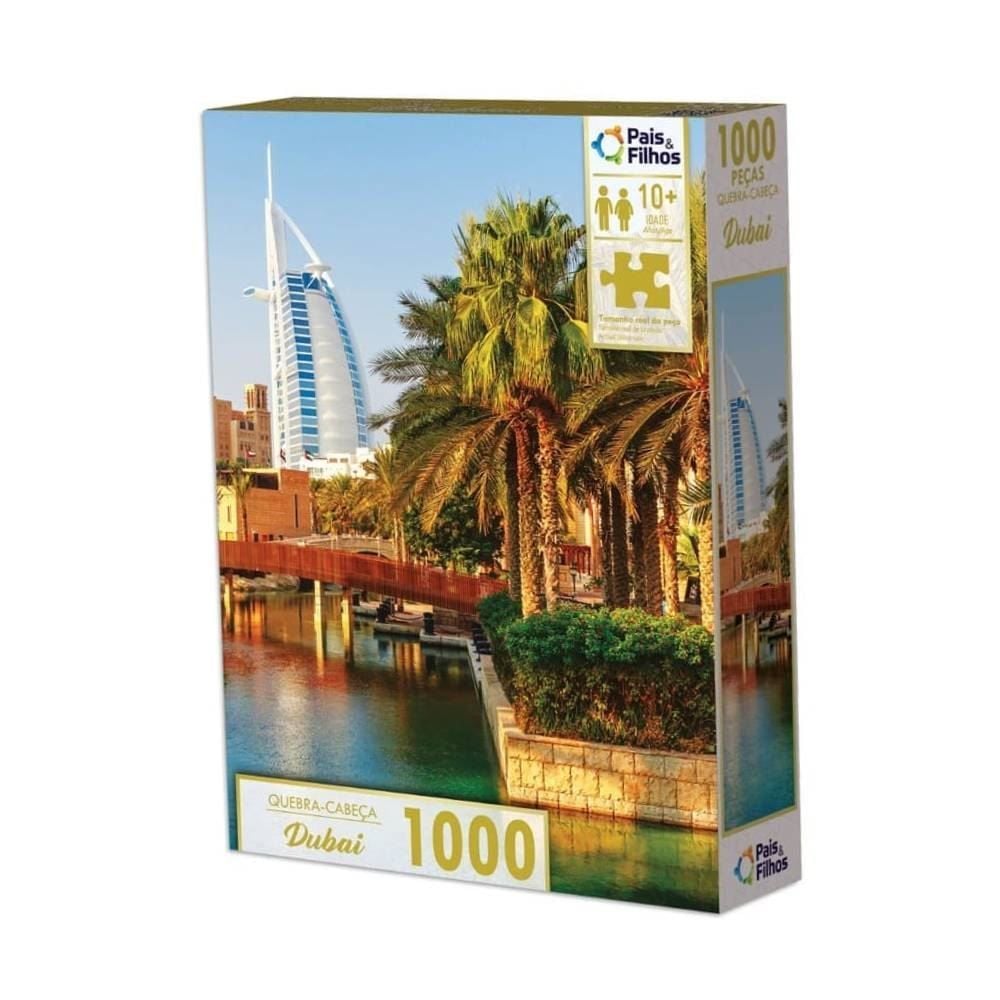Quebra-Cabeça Mundo Dubai 1000 Peças Pais & Filhos - 792467