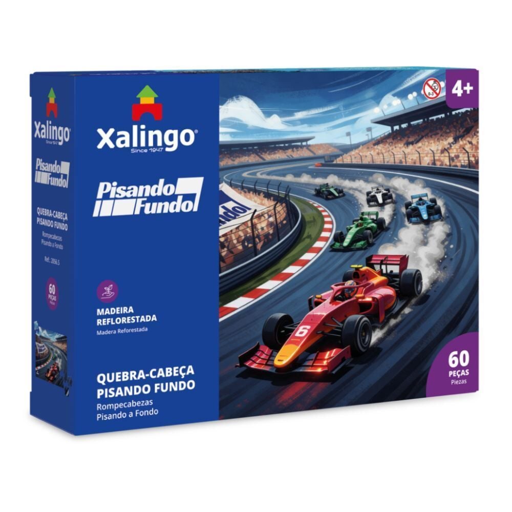 Quebra-Cabeça Pisando Fundo Xalingo 60 Peças