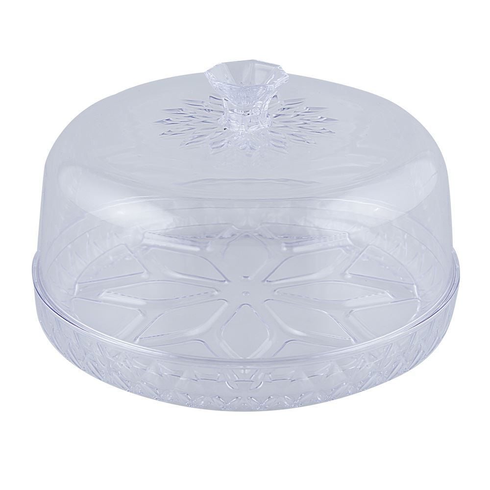 Queijeira Com Tampa Plasútil Glamour 18Cm - Transparente
