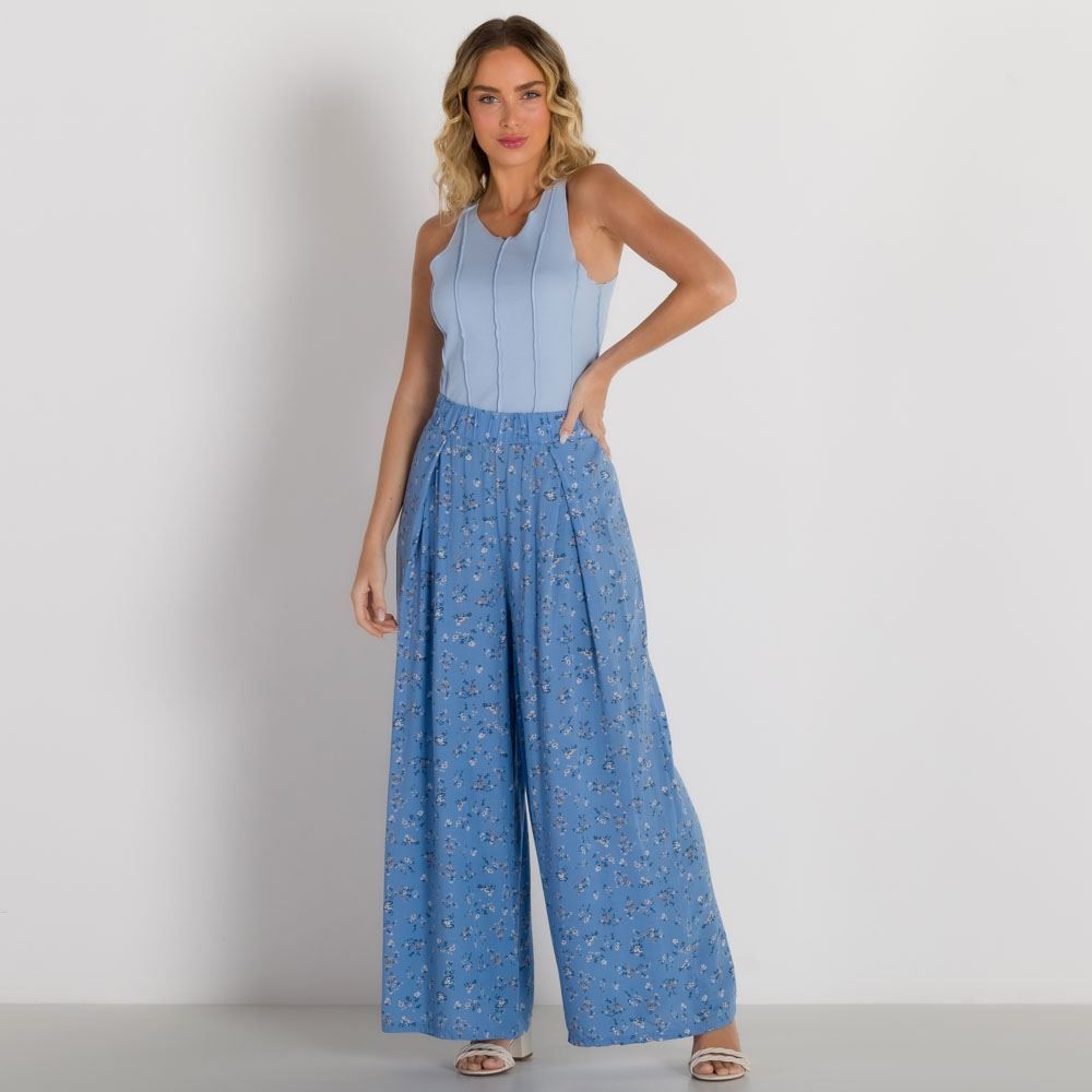 Regata Cropped com Frisos Boby Blues