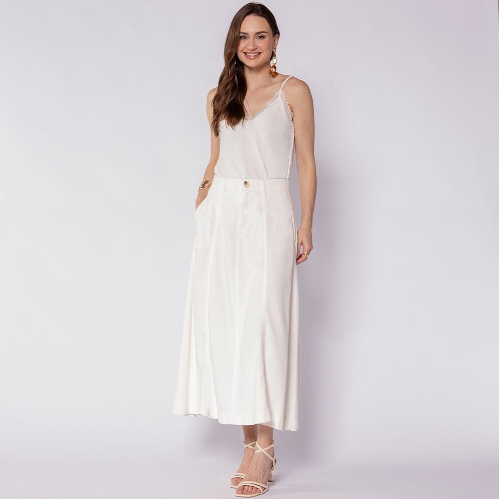 Regata Feminina Em Crepe Patricia Foster