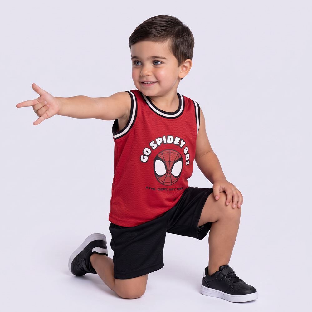 Regata Spidey Infantil 1 a 3 Anos Menino Marvel