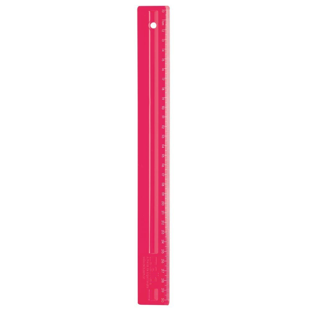 Régua 30Cm Full Color Rosa Da Dello