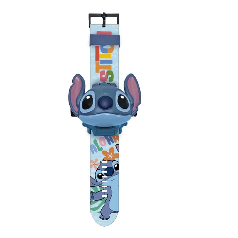 Relógio 3D Projetor Stitch Etitoys Luz e Diversão Kids