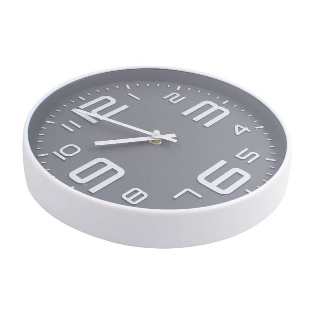 Relógio De Parede Branco E Cinza Havan Casa - 30cm