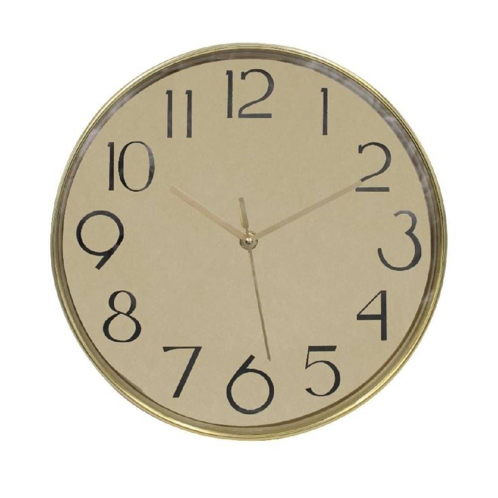 Relógio De Parede Dourado Havan Casa - 30cm