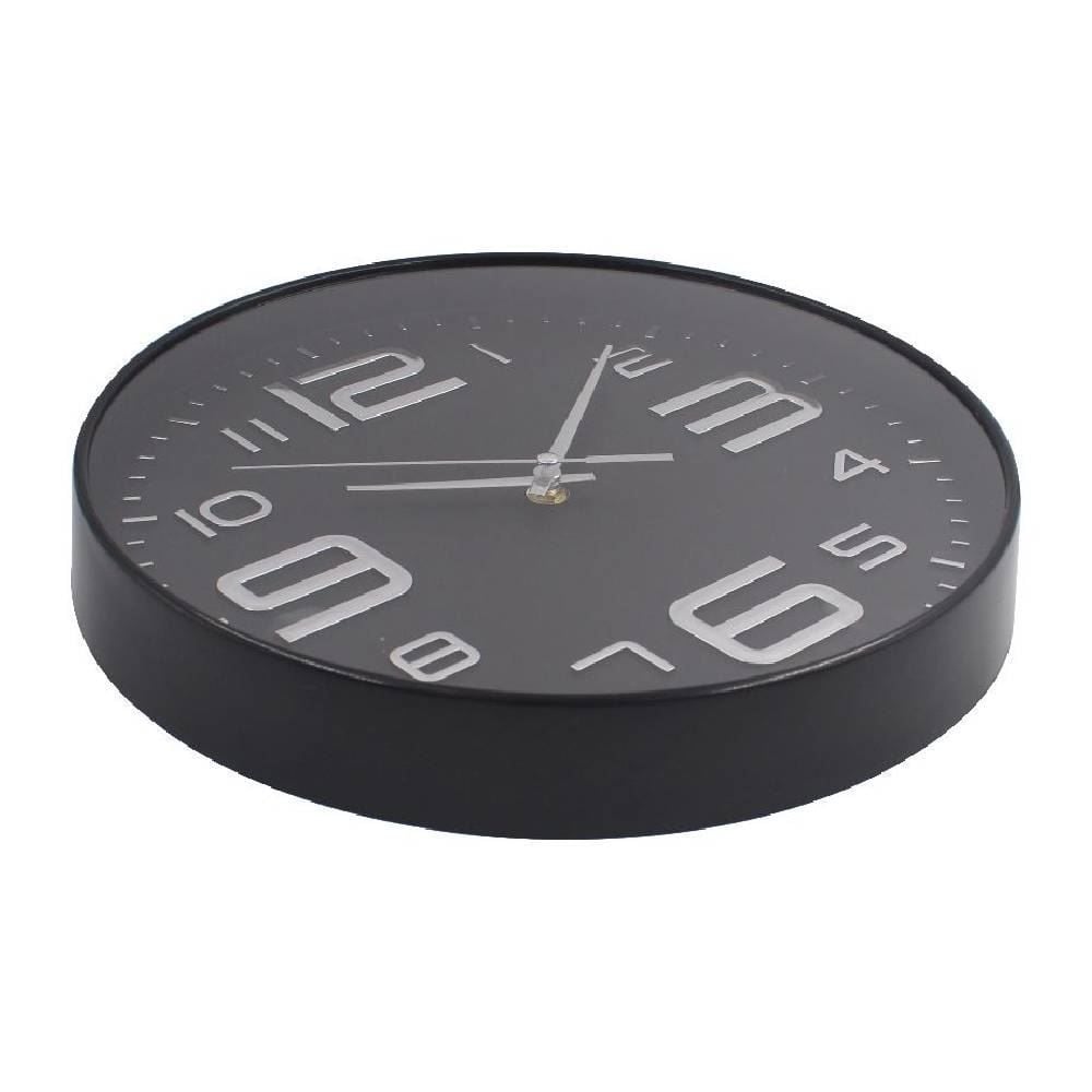 Relógio De Parede Preto E Prata Havan Casa - 30cm