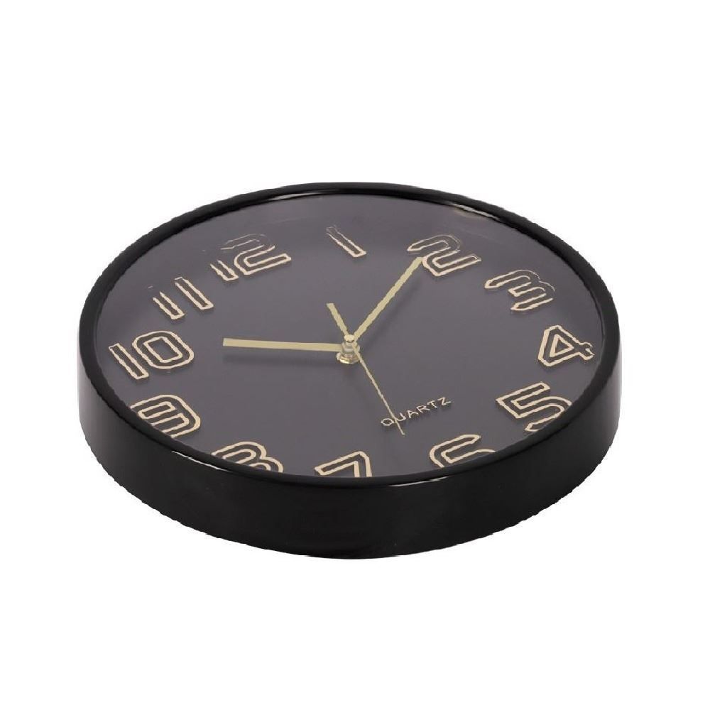 Relógio De Parede Redondo Havan Casa 30 Cm - Preto 